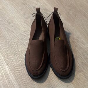 Tahari Chocolate Brown Mesh Loafers